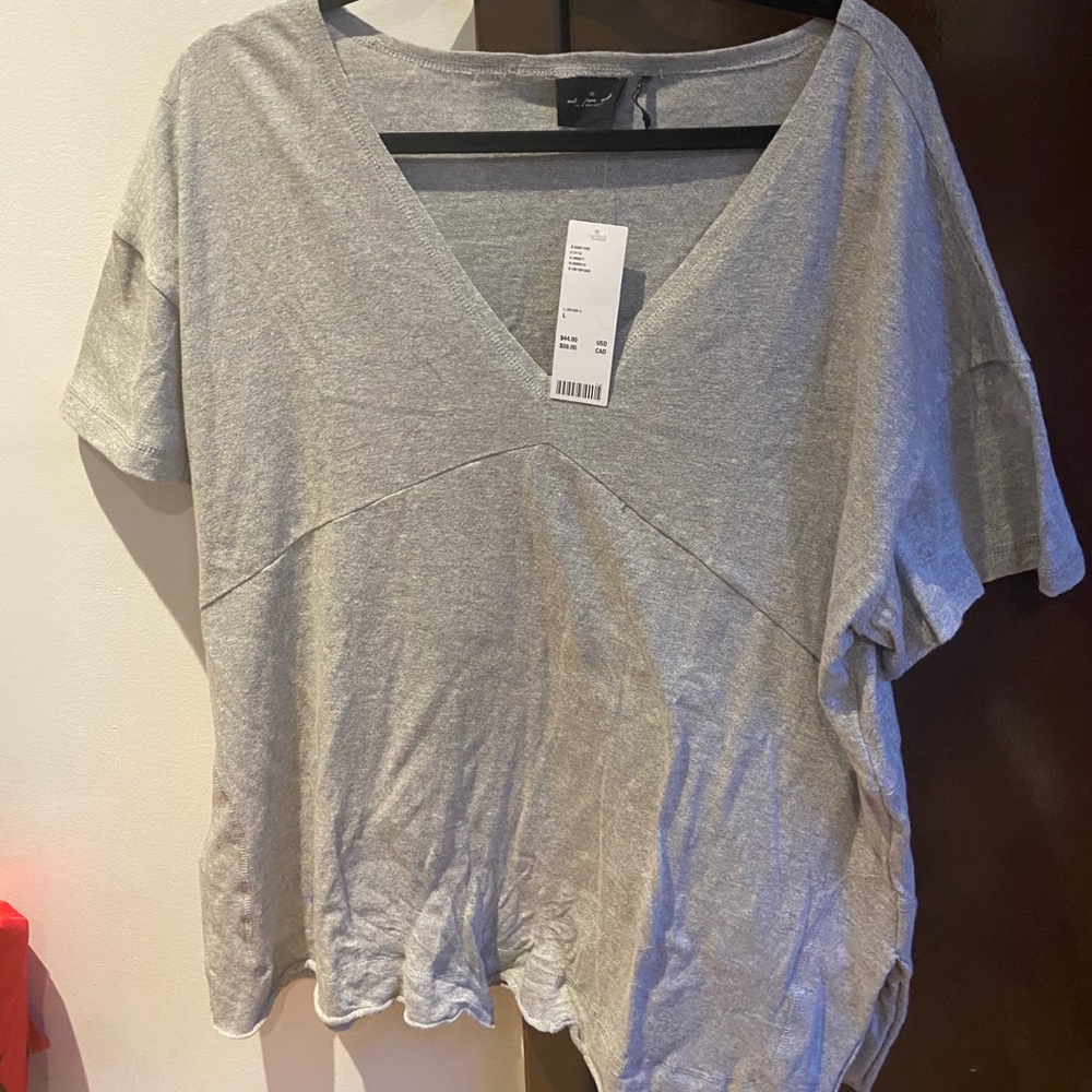Urban outfitters grey float v neck tee